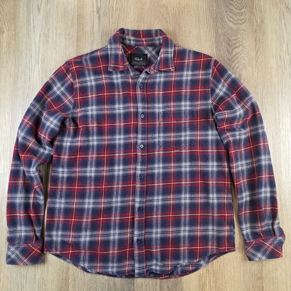 Rails 100% Cotton Plaid Button Dawn Shirt Size M
